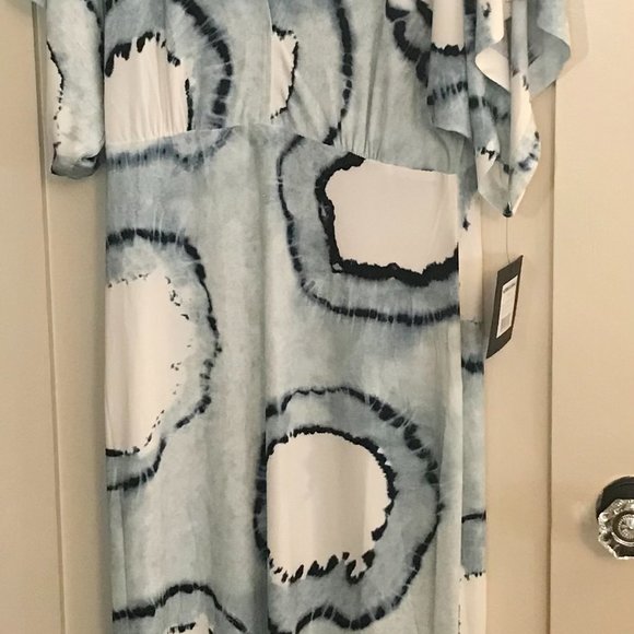 Norma Kamali Obie Gown in Blue Tie Dye | New never worn! - Picture 7 of 7